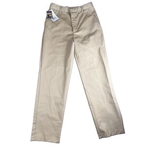 Authentic Galaxy Pants Youth 16 Beige School Uniform Twill Double Knee Chino